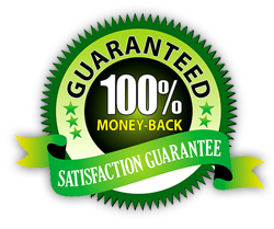 100% Money Back Guarantee Badge In Use