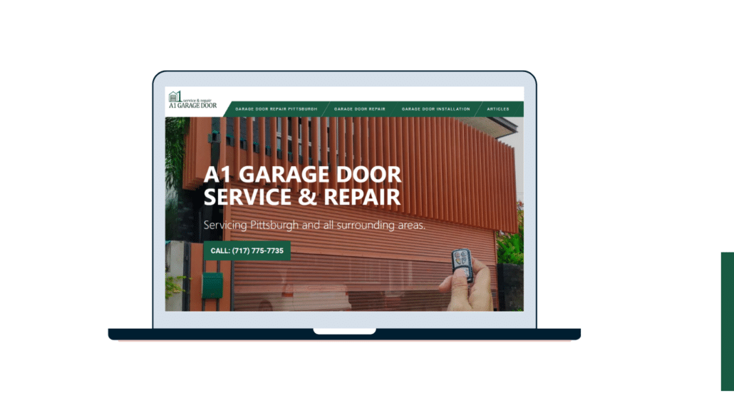 A1 Garage Door Repair Home Page Design 2